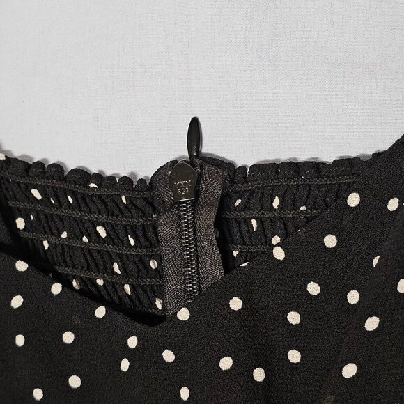 Reformation Bradshaw Dress in Selene Black and White Polka Dots Size 2 - Picture 12 of 14